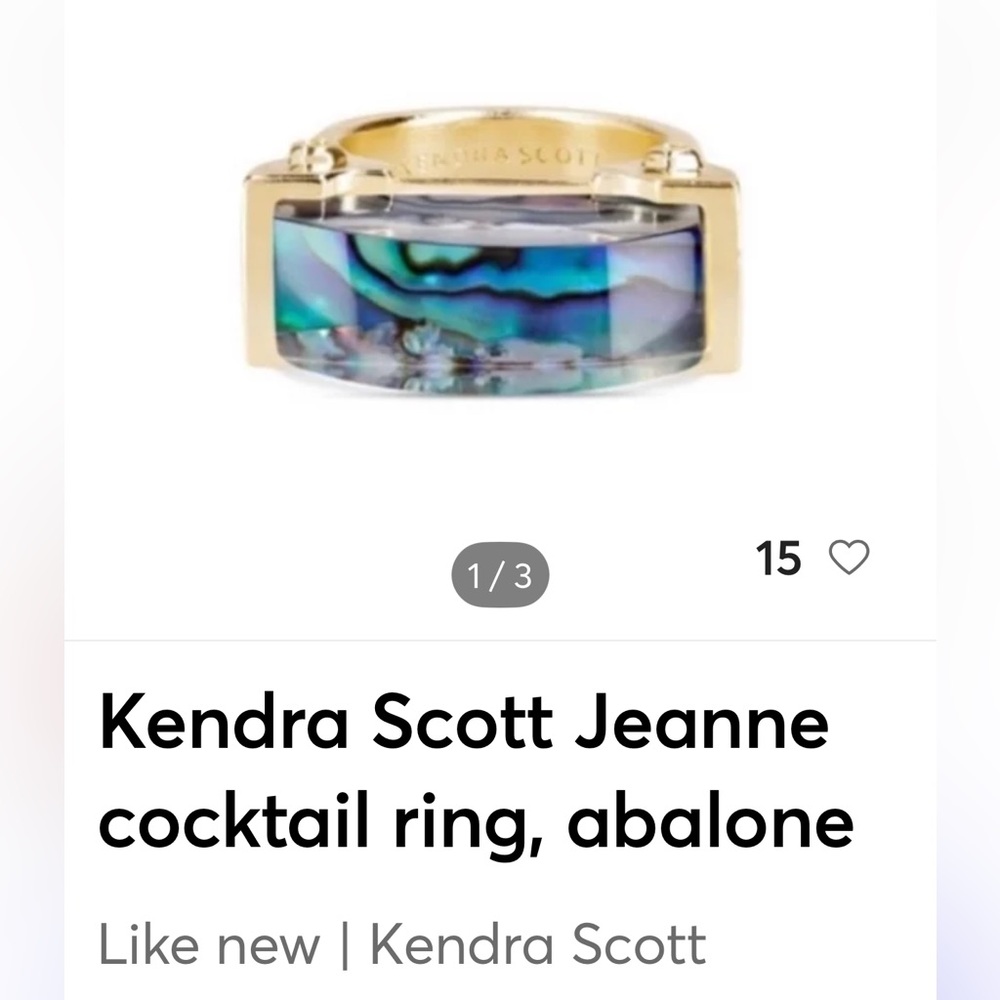Kendra Scott Elegant Abalone Shell Ring - image 7